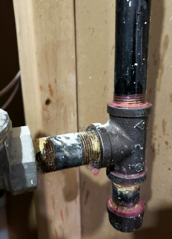 Gas Line Repair Work